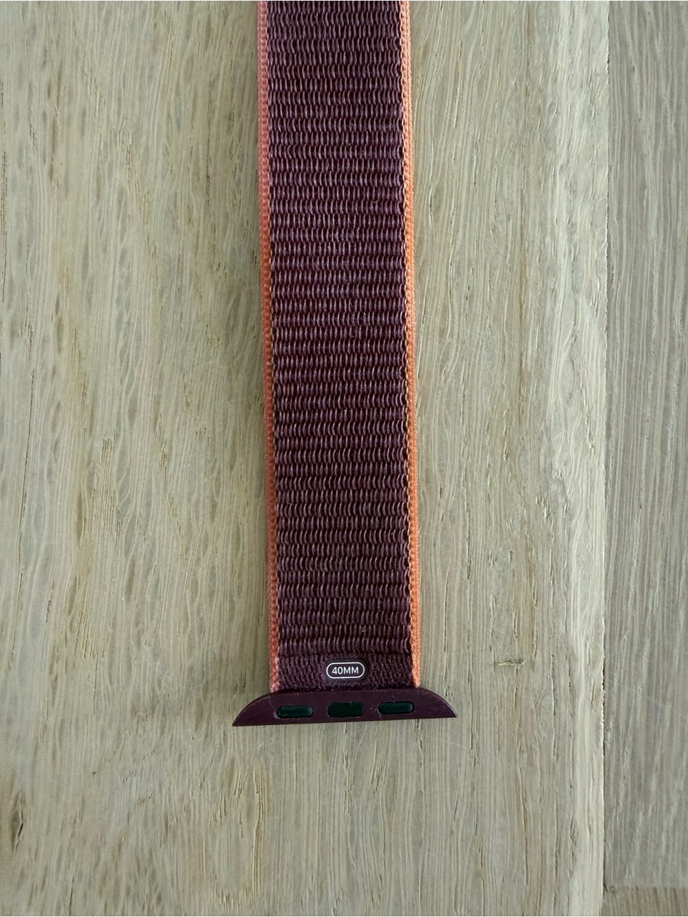 Apple Watch Band in Orange/Maroon - Picture 2 of 5